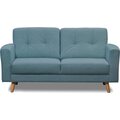 Huonekalukeidas-mallisto Bravo 2-istuttava sohva, kangasverhoiltu Oma Turkoosi