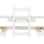 Hoppekids BASIC JUMBO Kerrossänky pöytälevyllä, 90x200 cm, Valkoinen